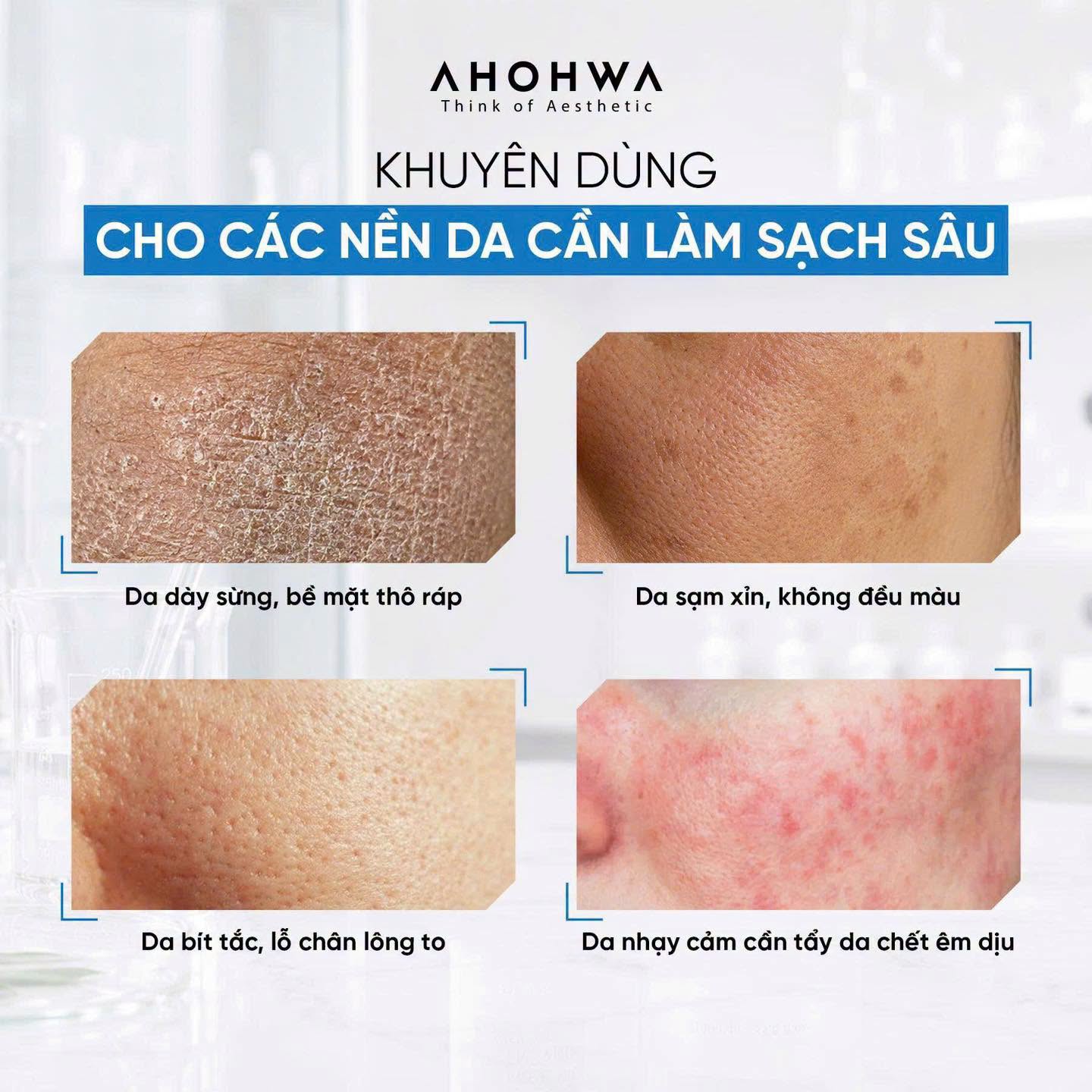 Bột tẩy da chết sinh học enzyme Ahohwa After Solution Inten-Cure Enzyme Wash Powder