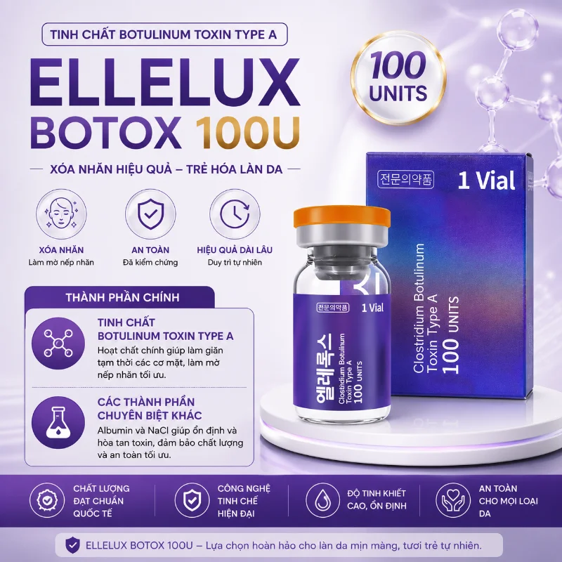 Botox ElleLux 100U Chính Hãng - Botulinum Toxin Type A Hàn Quốc