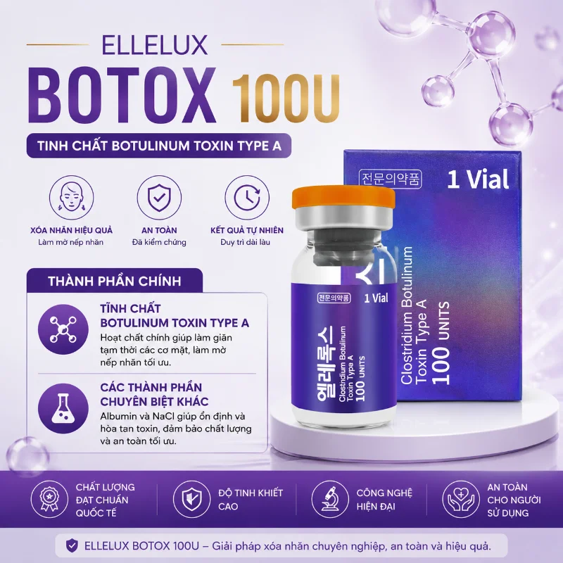 Botox ElleLux 100U Chính Hãng - Botulinum Toxin Type A Hàn Quốc