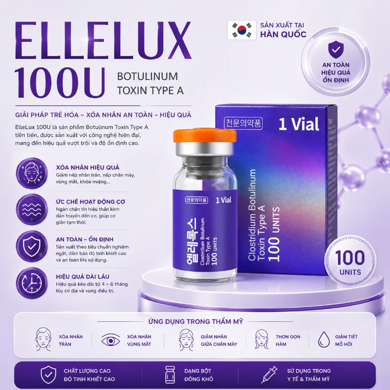 Botox ElleLux 100U Chính Hãng - Botulinum Toxin Type A Hàn Quốc