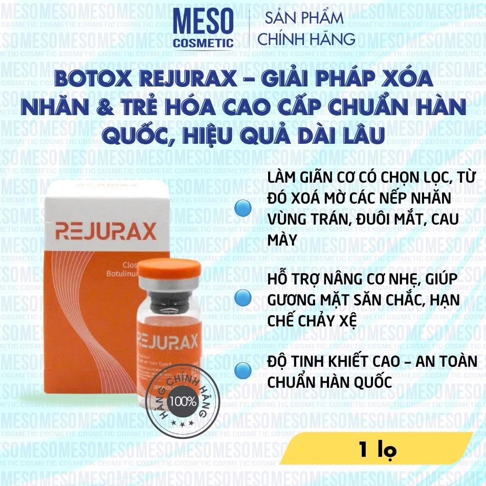 Botox Rejurax – Giải Pháp Xóa Nhăn & Trẻ Hóa Cao Cấp Chuẩn Hàn Quốc, Hiệu Quả Dài Lâu