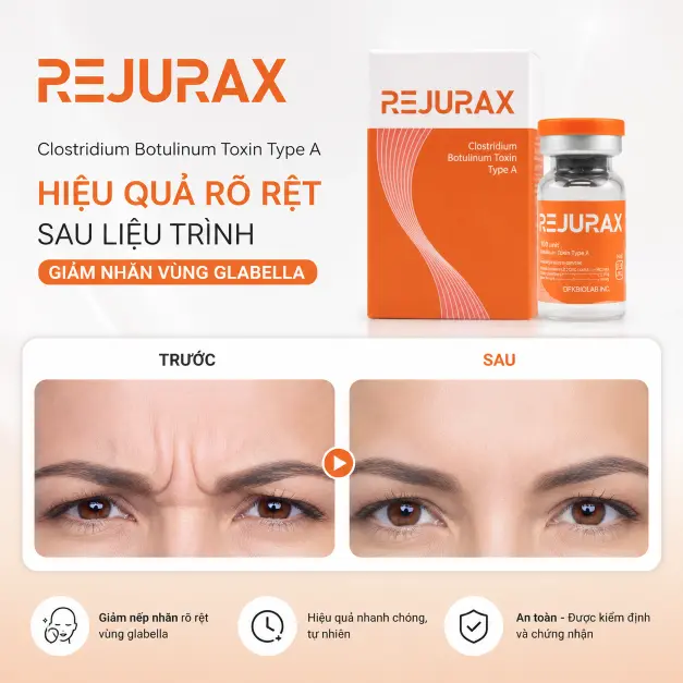 Botox Rejurax – Giải Pháp Xóa Nhăn & Trẻ Hóa Cao Cấp Chuẩn Hàn Quốc, Hiệu Quả Dài Lâu