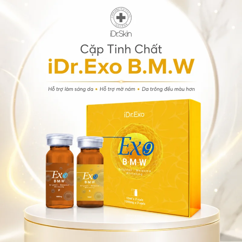 Cặp Tinh Chất Mờ Nám iDr.Skin iDr.Exo BMW Powder & Solution – Dưỡng Sáng, Phục Hồi Da