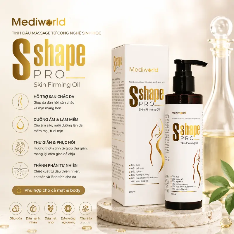 Dầu massage giảm mỡ Mediworld S Shape Pro Skin Firming Oil