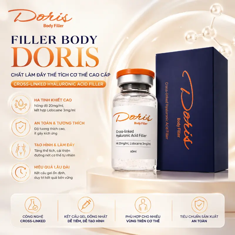 Chất Làm Đầy Doris Body Hàn Quốc – Tạo khối ngực, mông, bàn tay & bàn chân an toàn