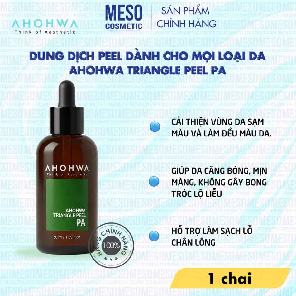 Dung dịch peel dành cho mọi loại da Ahohwa Triangle Peel Pa