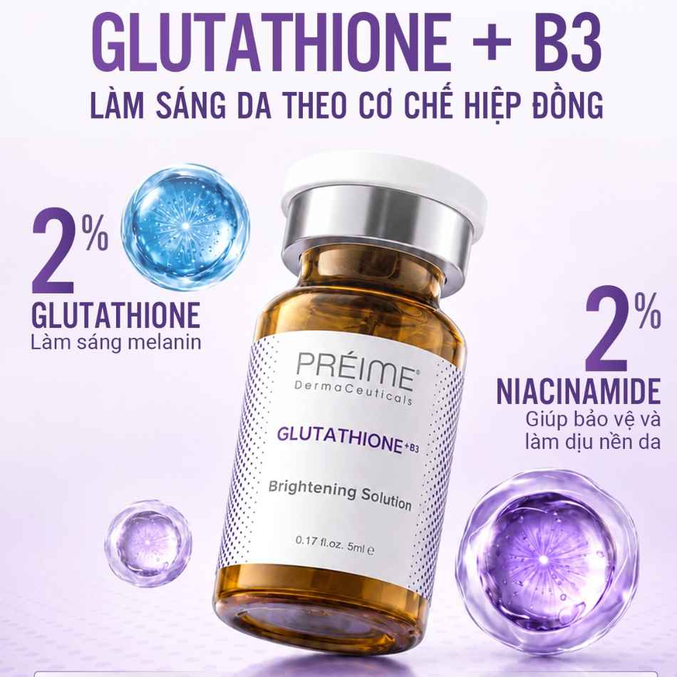 Dung dịch sáng da cải thiện nám Préime DermaCeuticals Glutathione Brightening Solution
