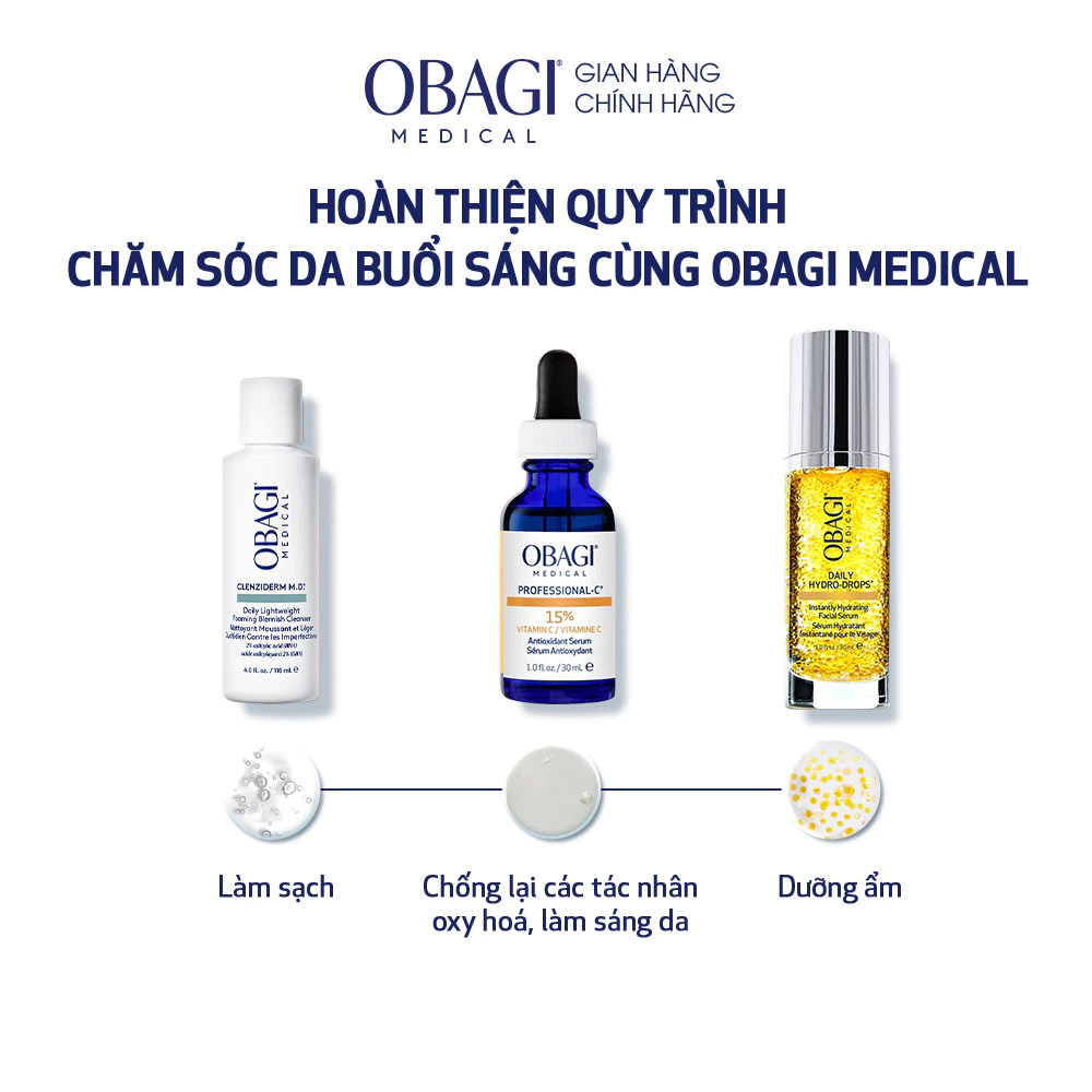 Dung dịch tẩy da chết, ngừa mụn BHA Obagi Clenziderm MD Pore Therapy 148ml