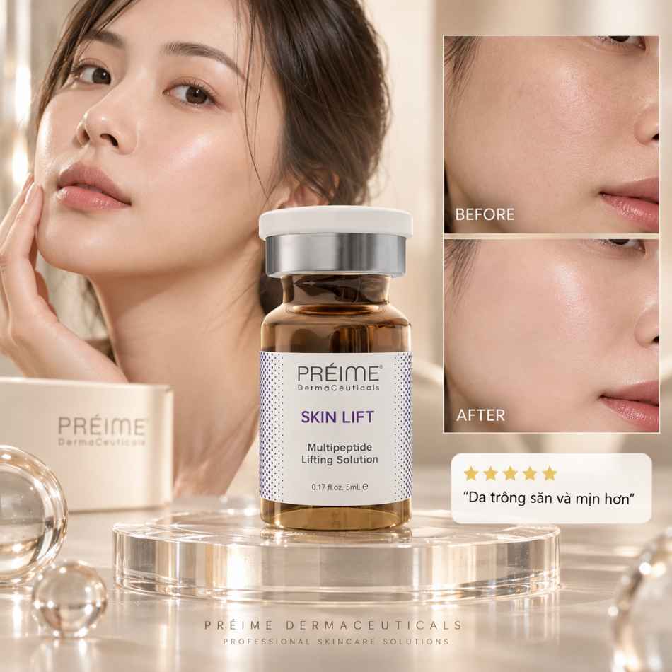 Dung dịch trẻ hóa nâng cơ da Préime DermaCeuticals Skin Lift Multipeptide Lifting Solution