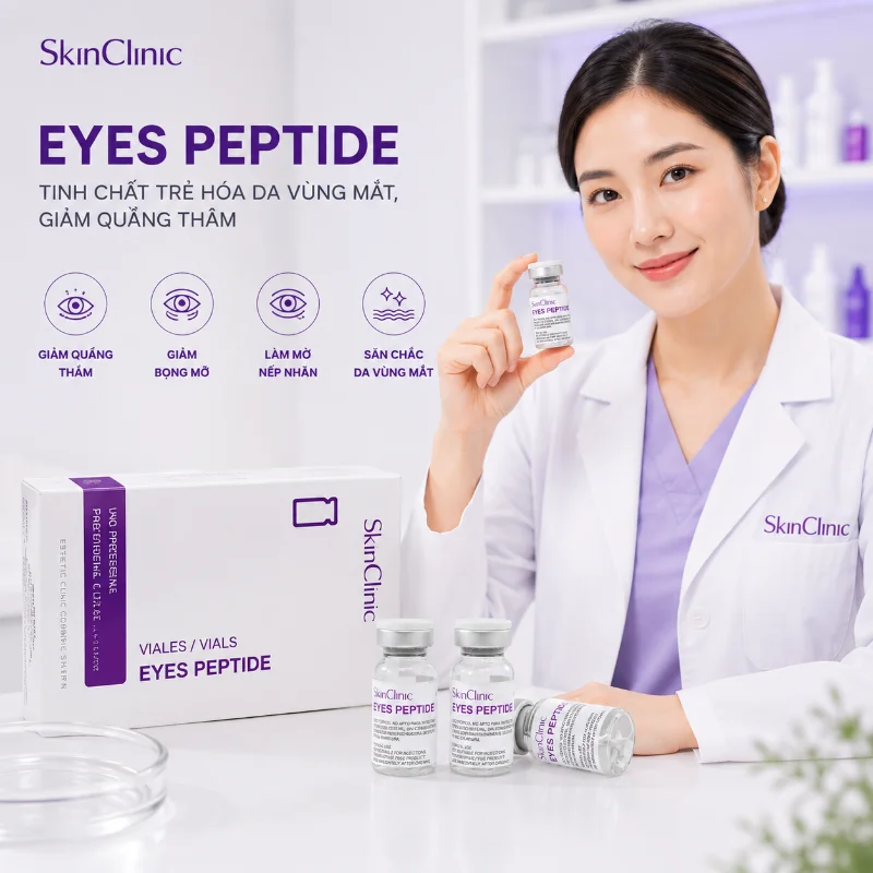 EYES PEPTIDE MESO SKINCLINIC - TINH CHẤT TRẺ HÓA DA VÙNG MẮT, GIẢM QUẦNG THÂM