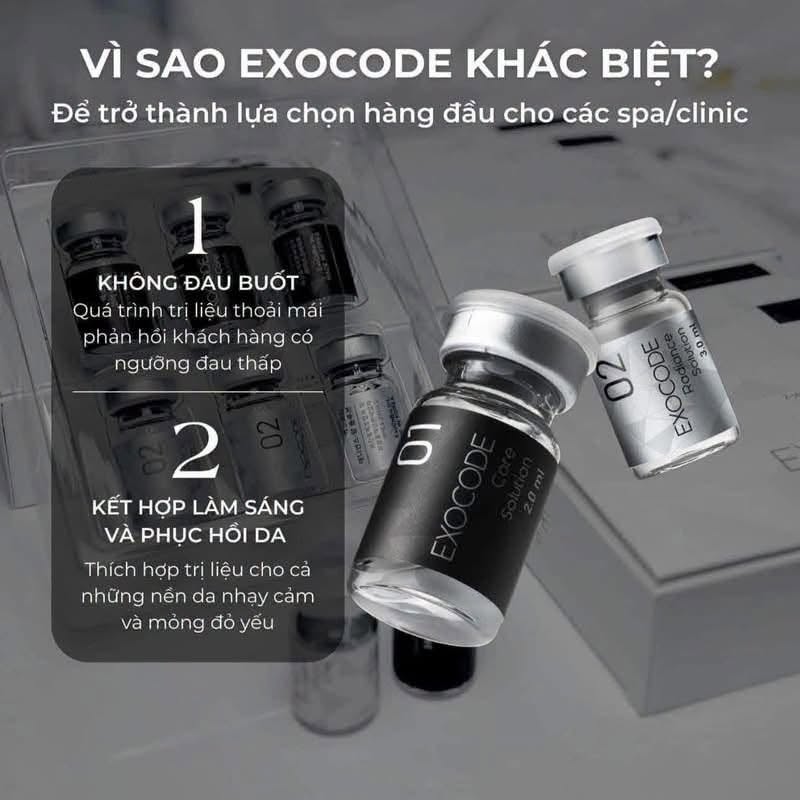 Exocode Radiance – R: Tinh Chất Cấy Sáng Da, Hỗ Trợ Cải Thiện Nám Sạm Và Trẻ Hóa Da