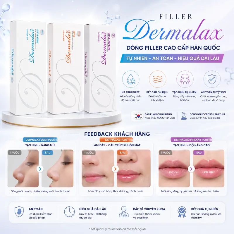 Chất Làm Đầy Dermalax Chính Hãng Hàn Quốc - Chất Làm Đầy HA Tạo Hình & Trẻ Hóa Da