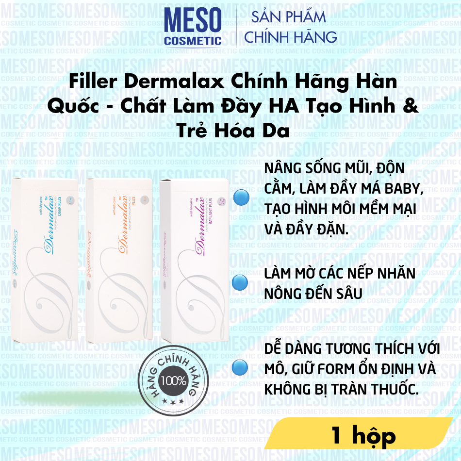 Chất Làm Đầy Dermalax Chính Hãng Hàn Quốc - Chất Làm Đầy HA Tạo Hình & Trẻ Hóa Da