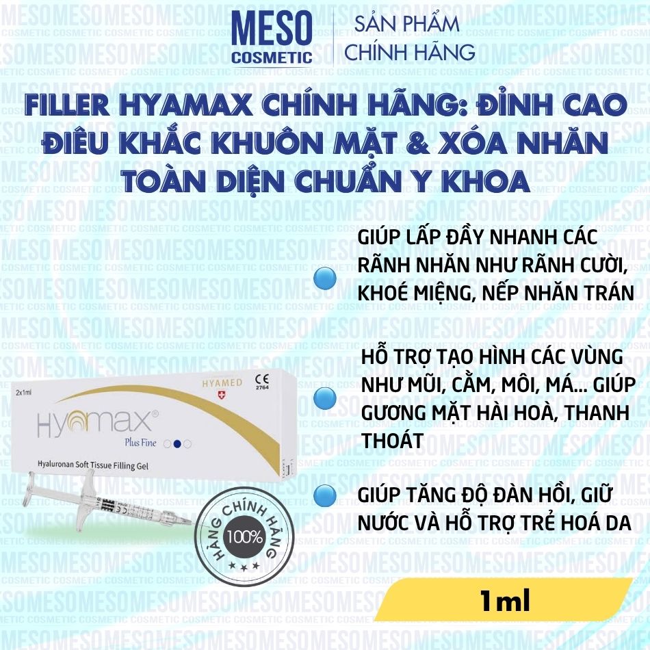 Filler Hyamax Chính Hãng: Đỉnh Cao Điêu Khắc Khuôn Mặt & Xóa Nhăn Toàn Diện Chuẩn Y Khoa