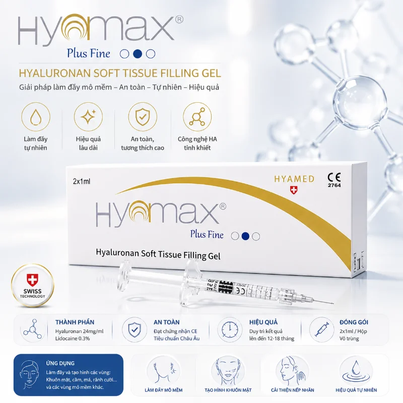 Chất Làm Đầy Hyamax® Plus Fine: Đỉnh Cao Điêu Khắc Khuôn Mặt & Xóa Nhăn Toàn Diện