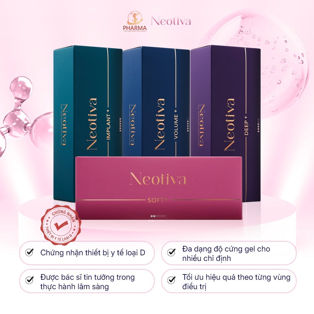 Filler HA Neotiva Hàn Quốc Soft+, Deep+, Volume+, Implant+ – Chất Làm Đầy Hyaluronic Acid Chính Hãng