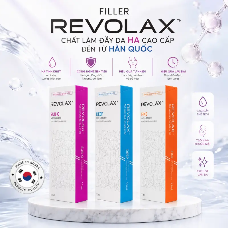 Chất Làm Đầy Revolax Hàn Quốc cao cấp, trẻ hóa và định hình khuôn mặt