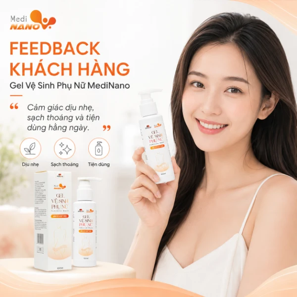 Gel vệ sinh phụ nữ kháng khuẩn khử mùi Medinano Mediworld 100ml
