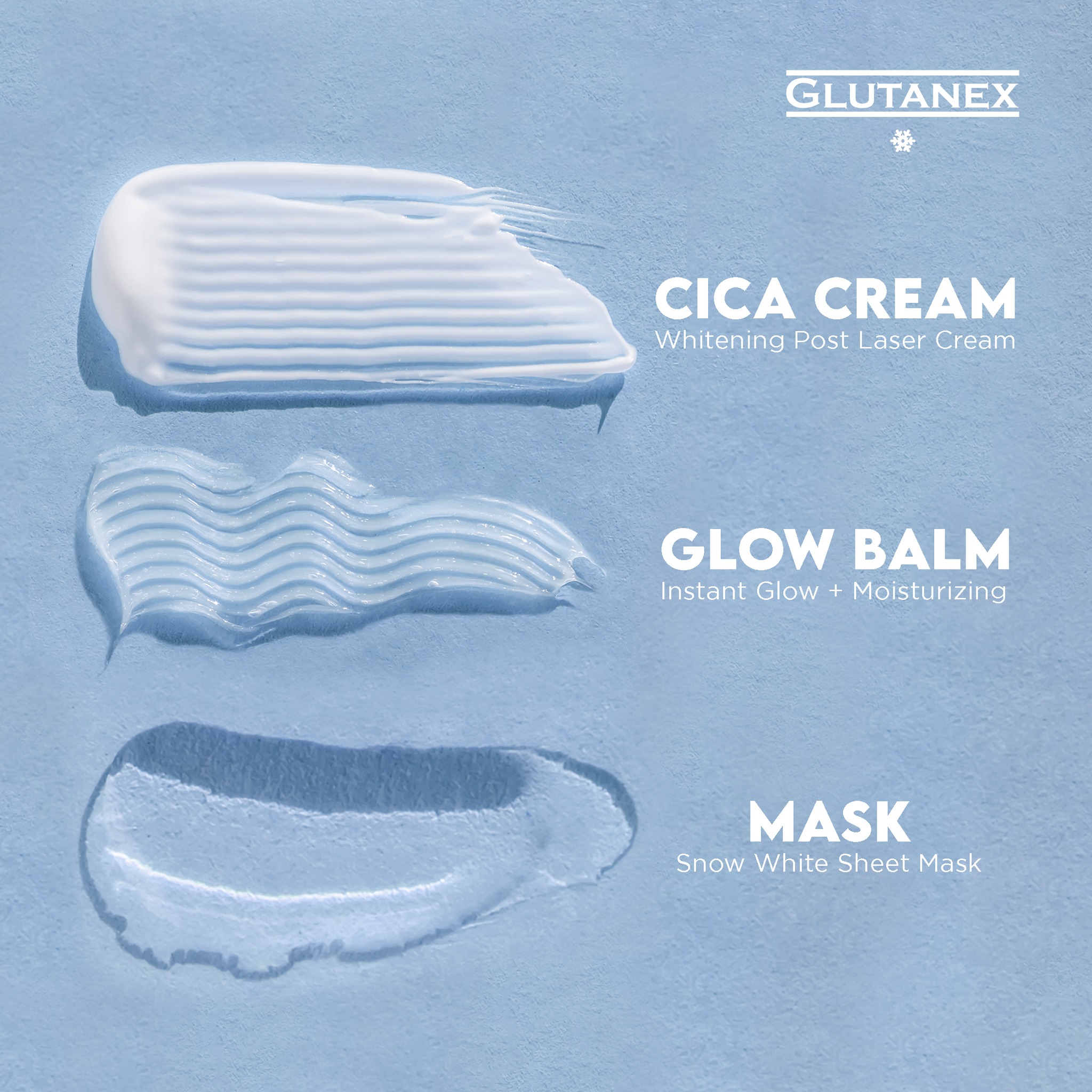 Kem Phục Hồi Da Sau Treatment, Làm Dịu & Tái Tạo Glutanex Cica Cream