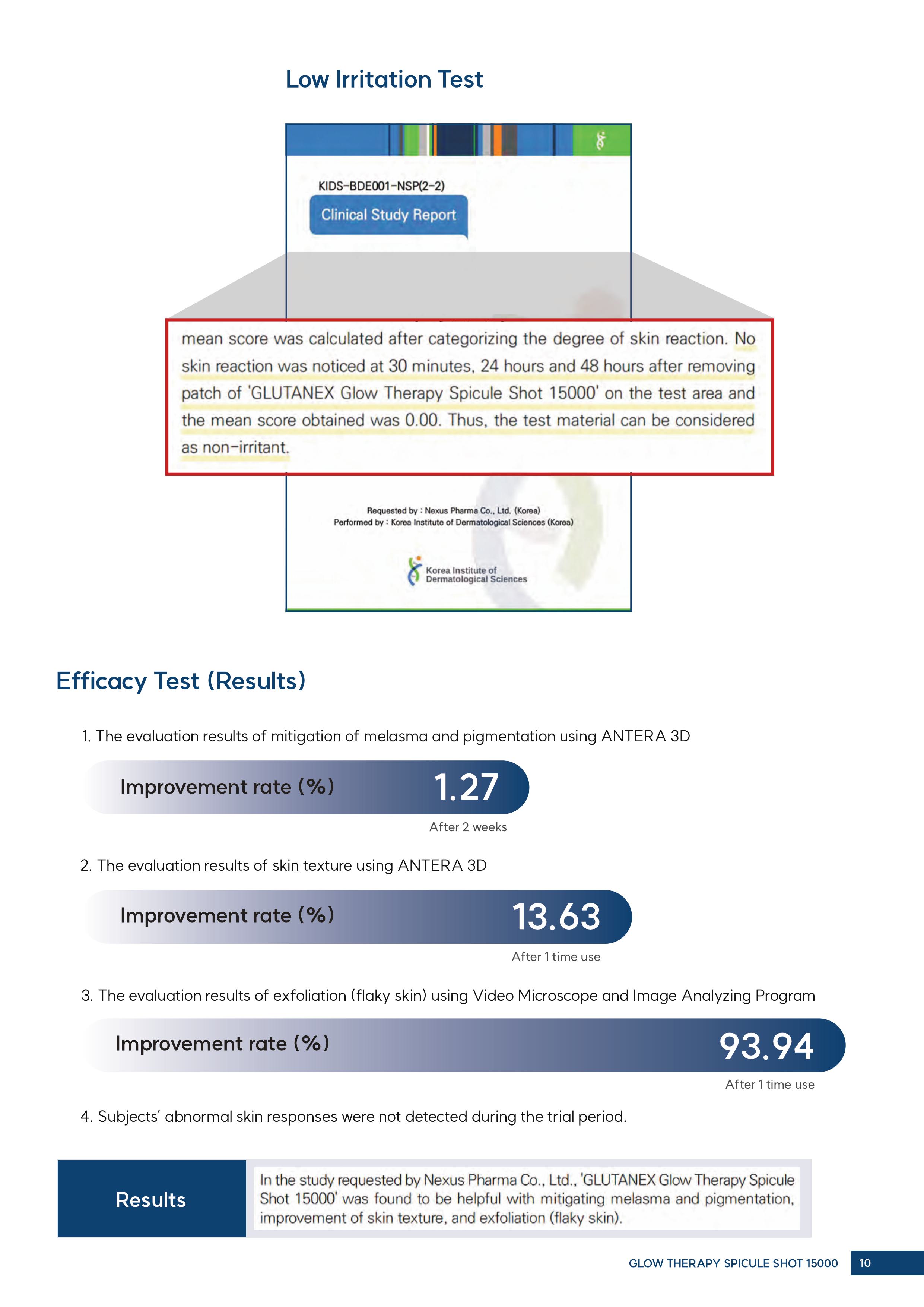 Tinh chất Tái Tạo Da Với Công Nghệ Vi Kim Sinh Học Glutanex Glow Therapy Spicule Shot 50000