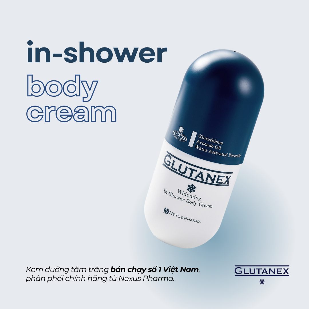 Kem Dưỡng Trắng Da Toàn Thân Khi Tắm Glutanex In-Shower Body Cream