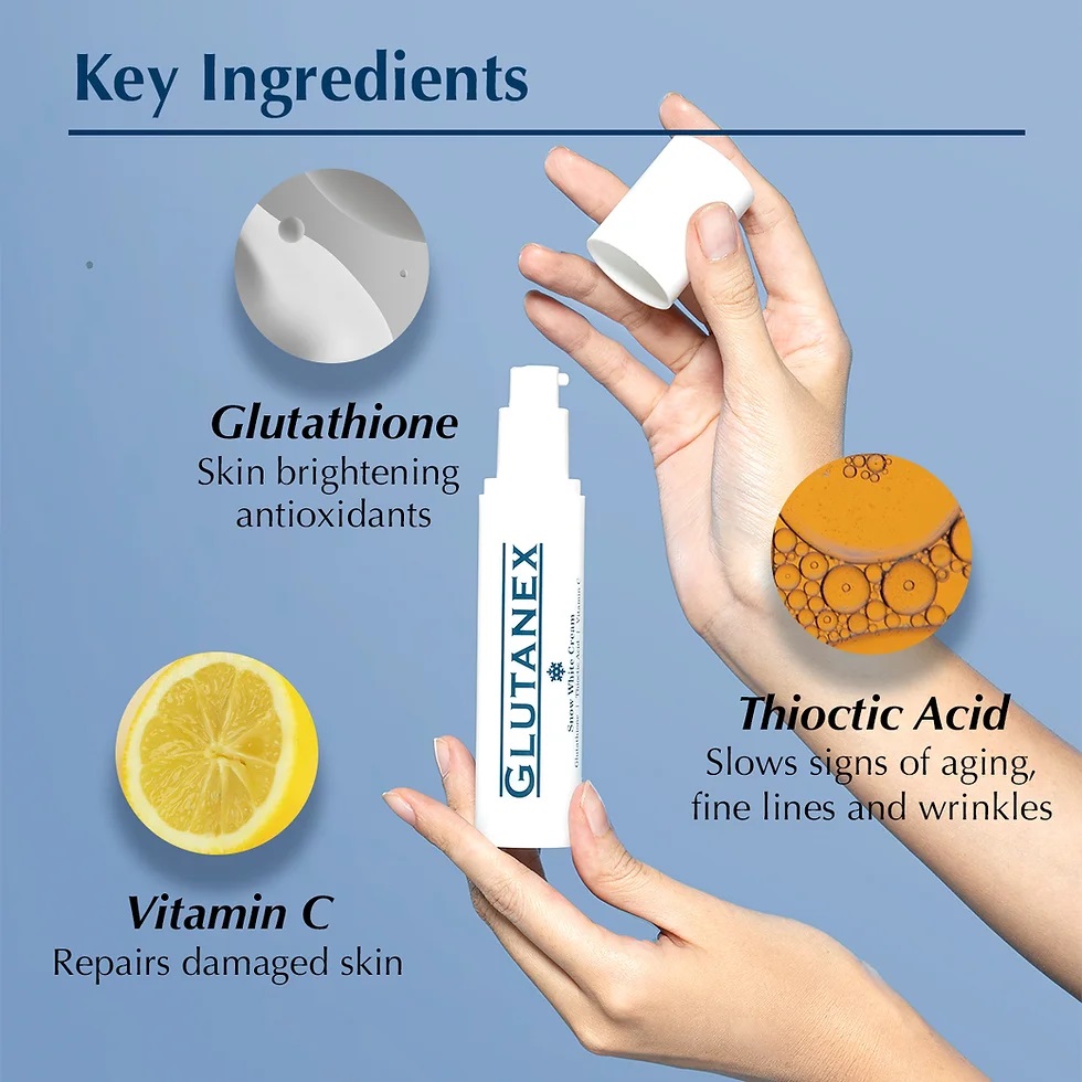 Kem Dưỡng Trắng Da, Căng Bóng Tức Thì Glutanex Snow White Cream 50ml