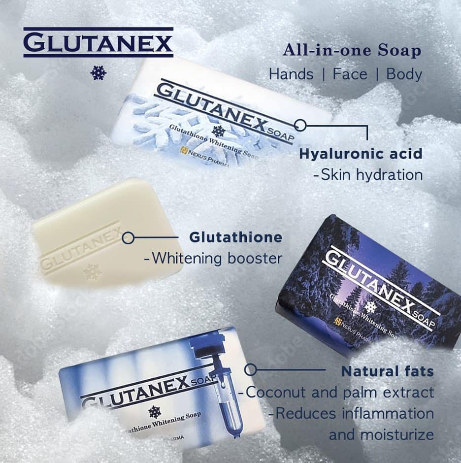 Xà Phòng Dưỡng Trắng, Làm Sạch & Cấp Ẩm Toàn Thân Glutanex Soap