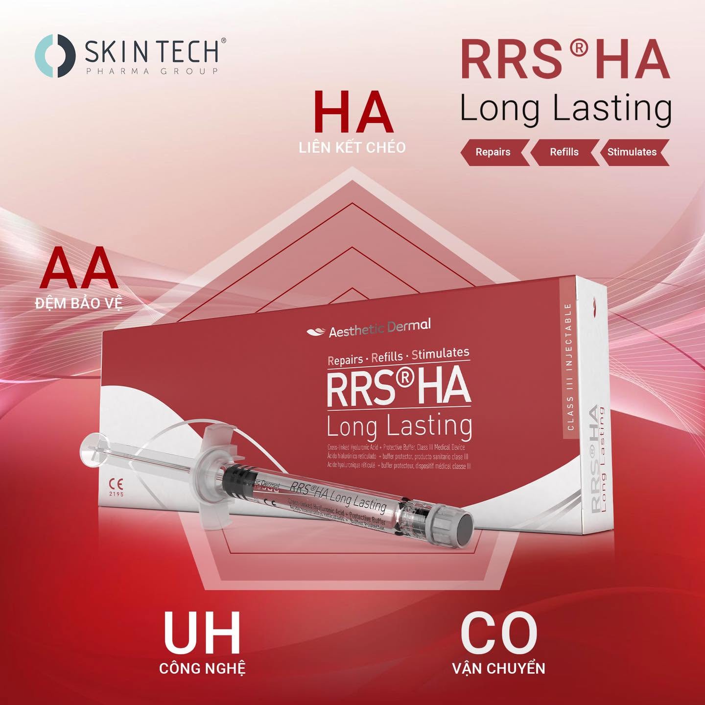 Hoạt chất B.A.P trẻ hóa da, nâng cơ SkinTech RRS® HA Long Lasting