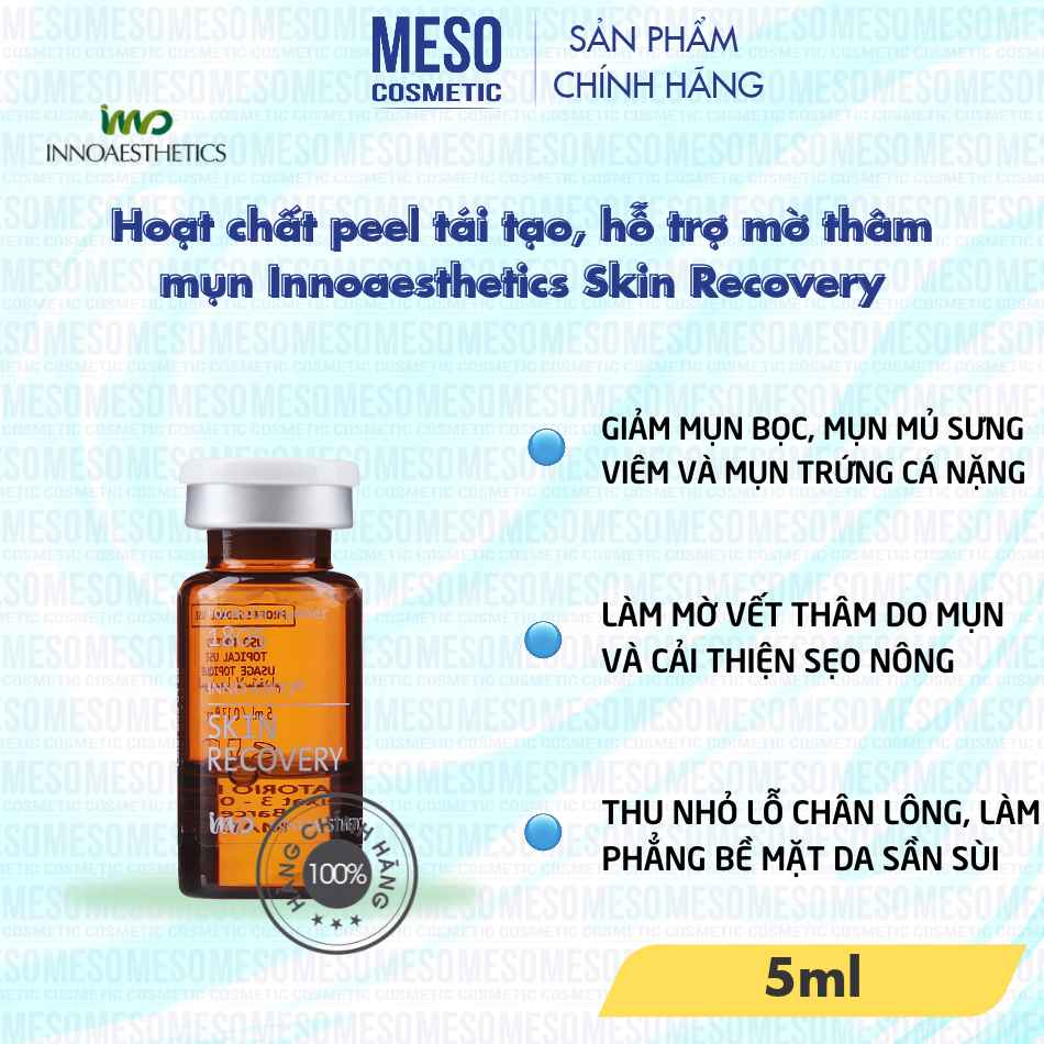 Hoạt chất peel tái tạo, hỗ trợ mờ thâm mụn Innoaesthetics Skin Recovery