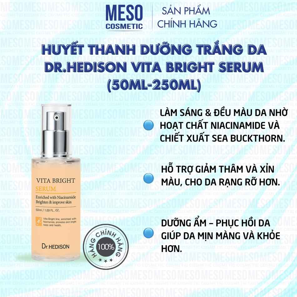 Huyết thanh dưỡng trắng da Dr.Hedison Vita Bright Serum (50ml-250ml)