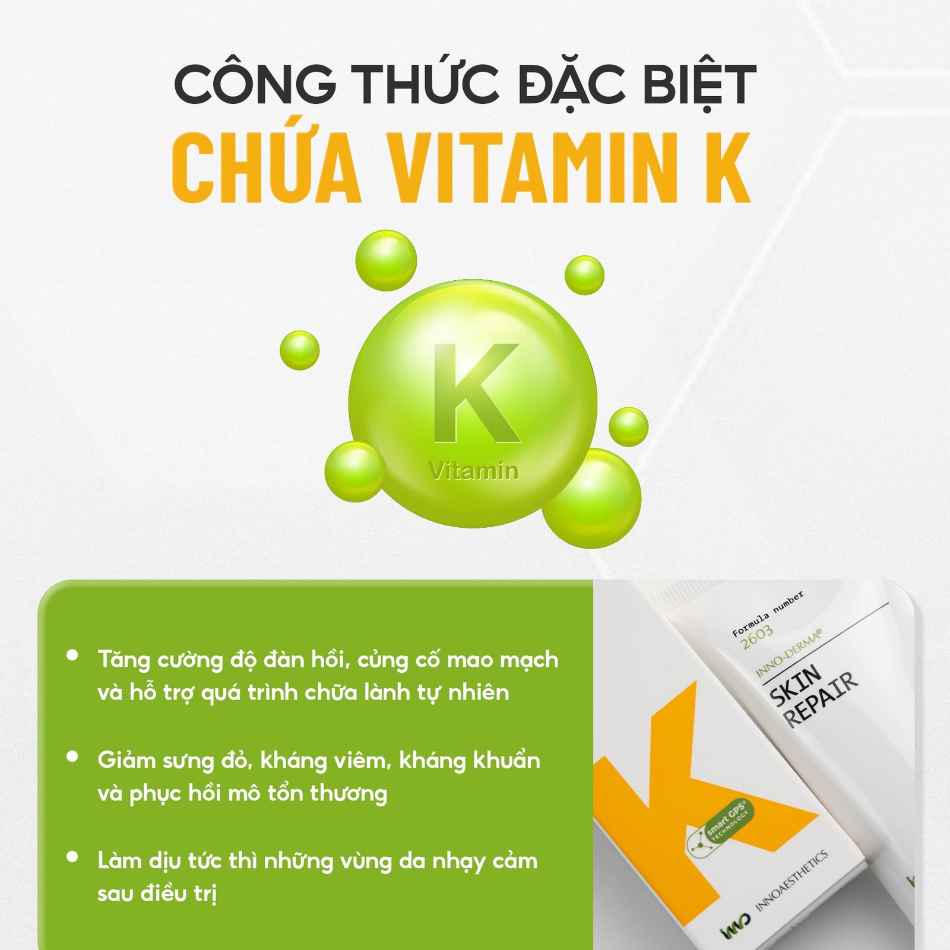 Huyết thanh phục hồi làm dịu da căng bóng da Skin Repair Innoaesthetics