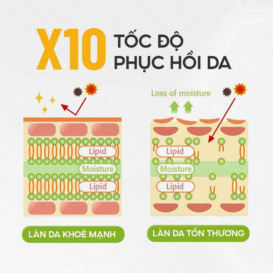 Huyết thanh phục hồi làm dịu da căng bóng da Skin Repair Innoaesthetics
