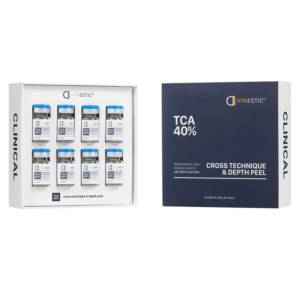 Hyaestic Cross Technique & Depth Peel TCA 40% – Bộ peel chuyên nghiệp trị lão hóa & làm sáng da chuyên sâu