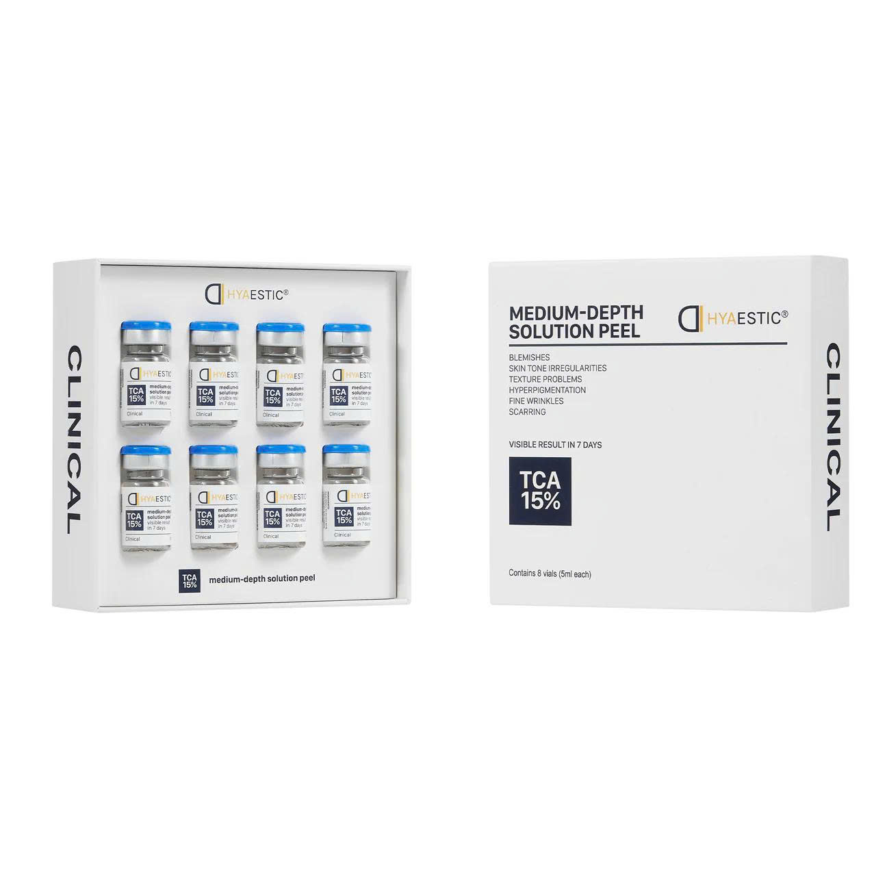 Hyaestic Medium-Depth Solution Peel TCA 15% – Bộ peel sinh học tái tạo da tác động sâu