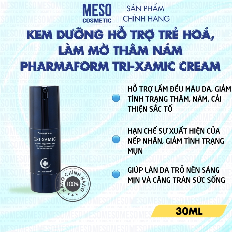 Kem Dưỡng Hỗ Trợ Trẻ Hoá, Làm Mờ Thâm Nám Pharmaform Tri-Xamic Cream