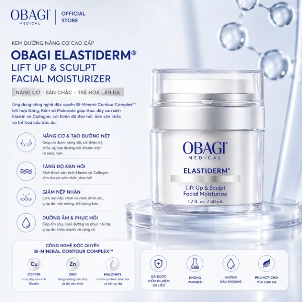 Kem Dưỡng Nâng Cơ, Săn Chắc Da Obagi ELASTIderm Lift Up & Sculpt 50ml