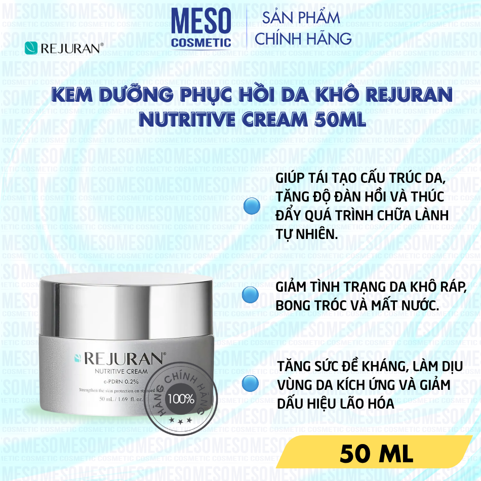 Kem Dưỡng Phục Hồi Da Khô Rejuran Nutritive Cream 50ml