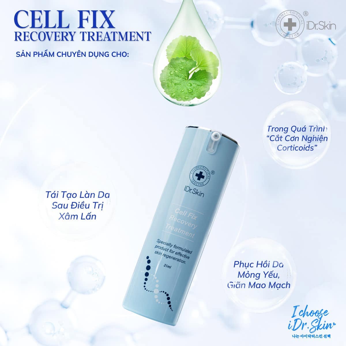 Kem Dưỡng Phục Hồi Da iDr.Skin Cell Fix Recovery Treatment 31ml