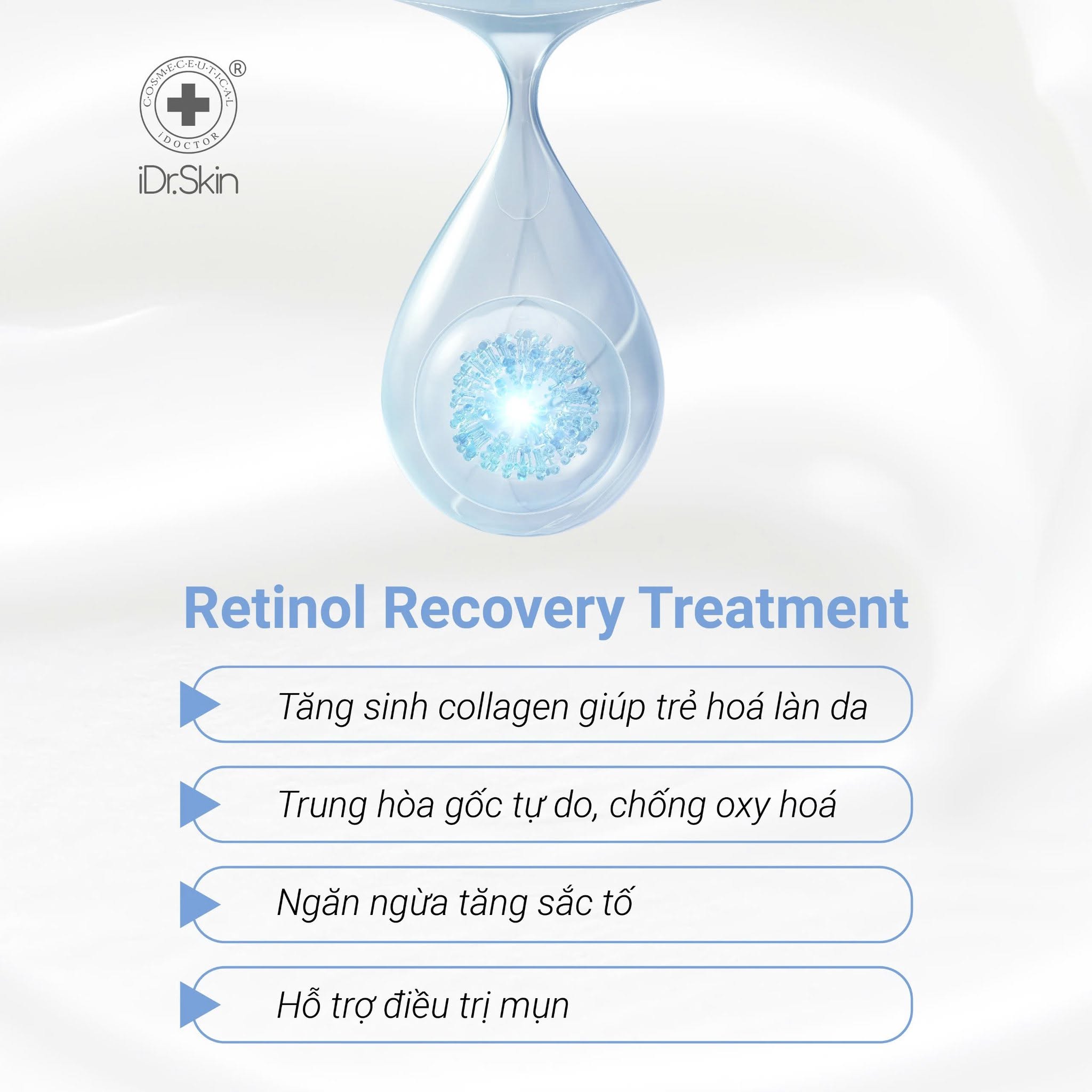 Kem Dưỡng Retinol 0.5% Cải Thiện Da Lão Hóa Retinol Recovery Treatment iDr.Skin 30ml