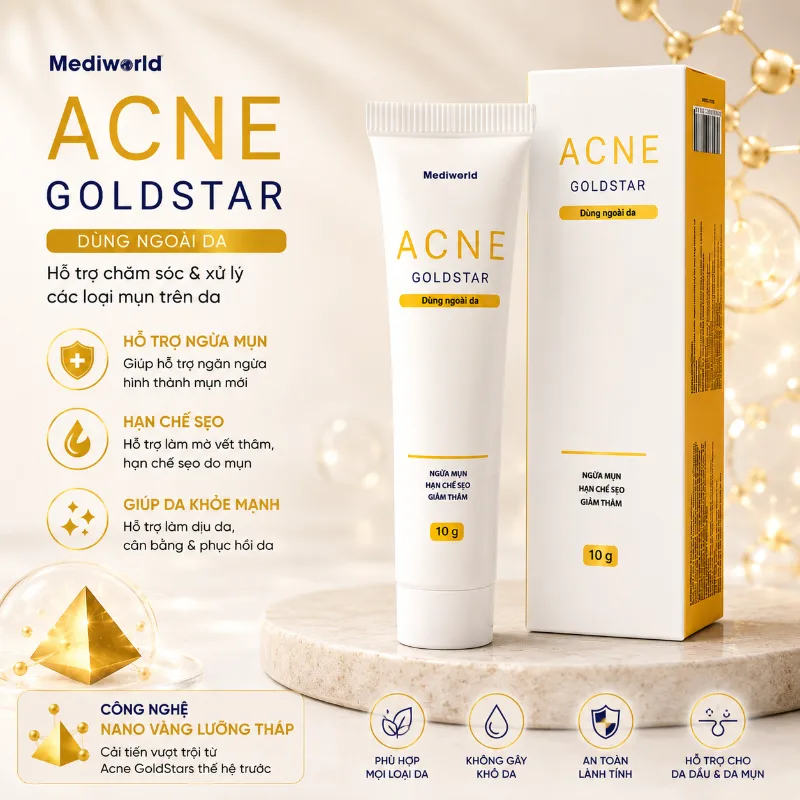 Kem Hỗ Trợ Xử Lý Mụn, Giảm Thâm & Phục Hồi Da Acne GoldStar Mediworld