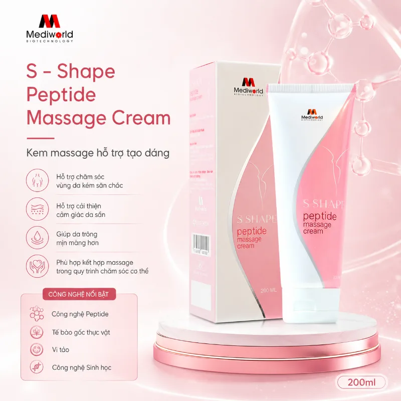 Kem Massage Giảm Mỡ S-Shape Peptide Massage Cream Mediworld