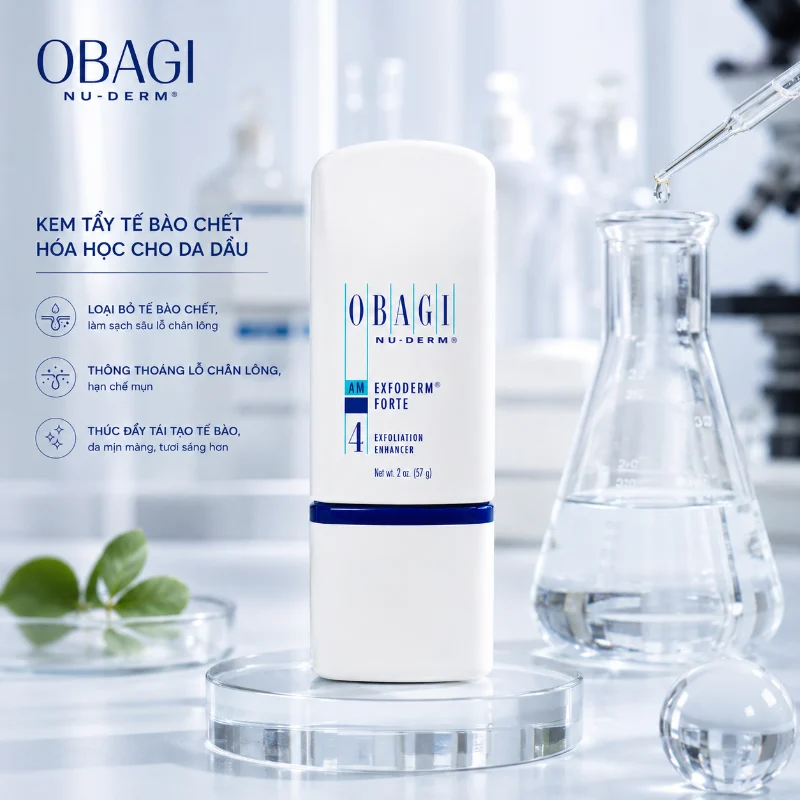 Kem Tẩy Da Chết Cho Da Dầu Obagi Nu-derm Exfoderm Forte Số 4 57g