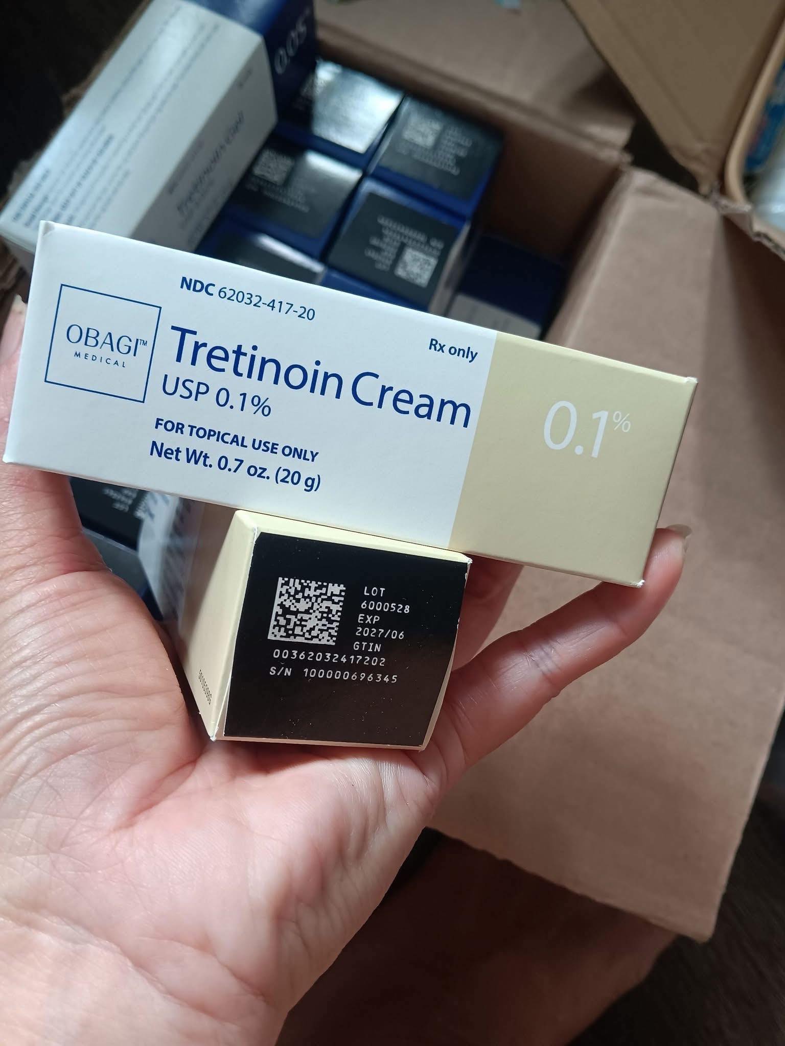 Kem Trị Mụn Thâm Nám Obagi Tretinoin Cream 0.1% 20g