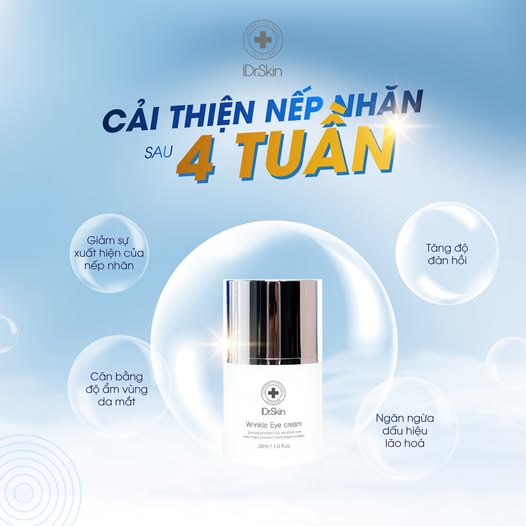 Kem Xóa Nhăn Mờ Thâm, Dưỡng Da Vùng Mắt iDr.Skin Wrinkle Eye Cream