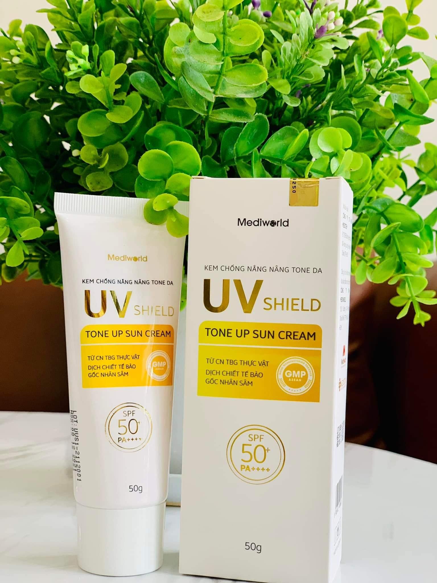 Kem chống nắng Mediworld UV Shield Tone Up Sun Cream