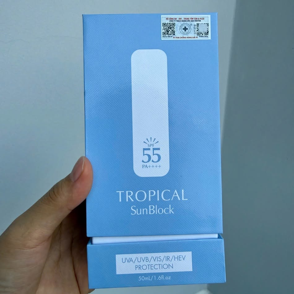 Kem chống nắng phổ rộng Idr.skin Tropical Sunblock SPF 55 PA++++