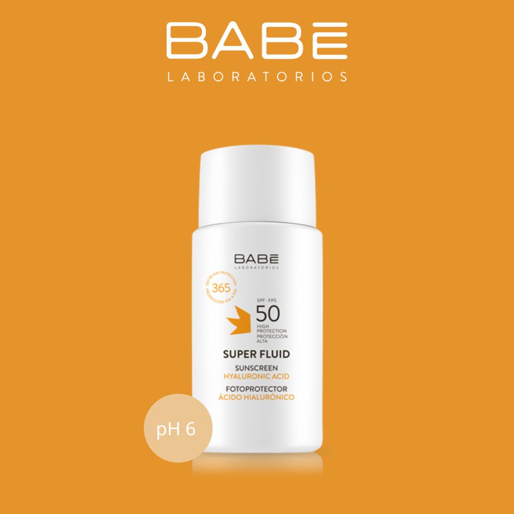 Kem chống nắng phổ rộng dành cho da khô BABE Super Fluid Sunscreen SPF50 50ml