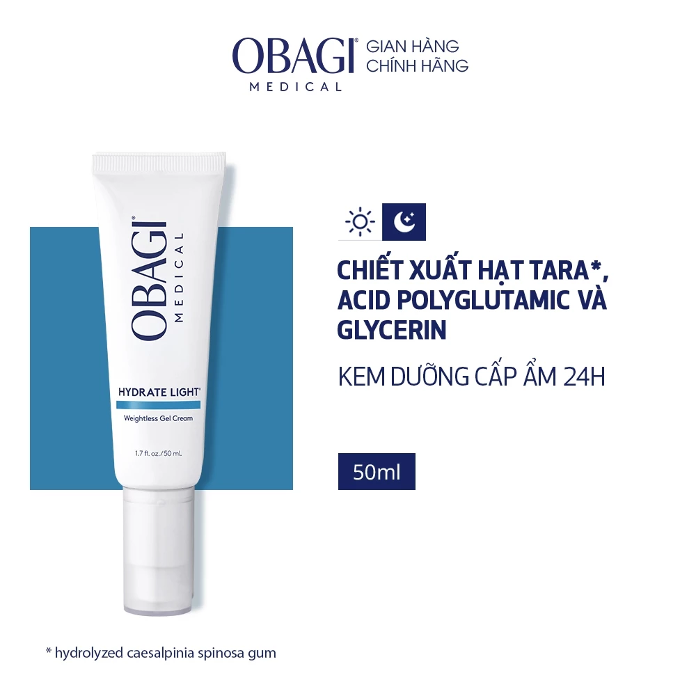 Kem dưỡng ẩm dịu nhẹ Obagi Hydrate Light™ Weightless Gel Cream Moisturizer 50ml