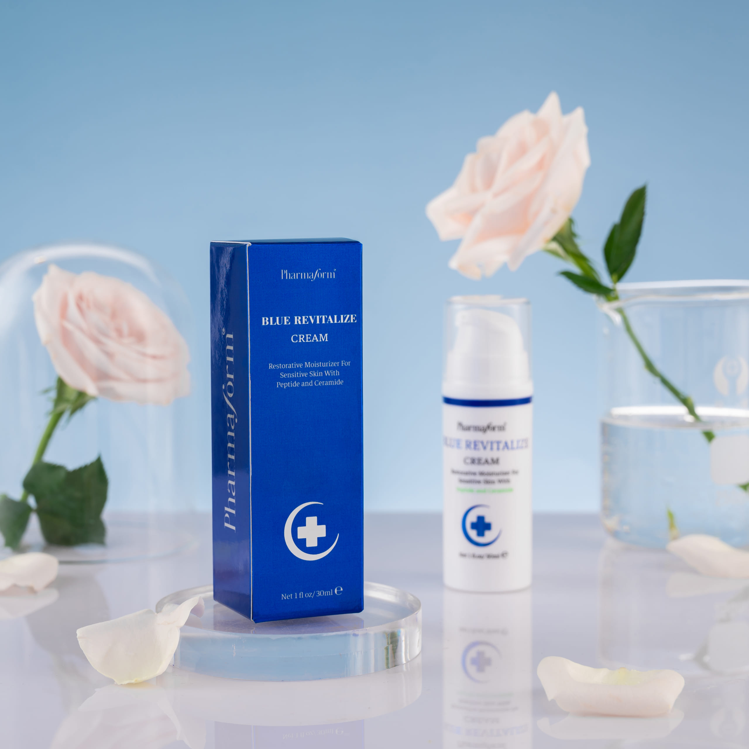 Kem dưỡng ẩm phục hồi chống ánh sáng xanh – Pharmaform Blue Revitalize Cream 30ml