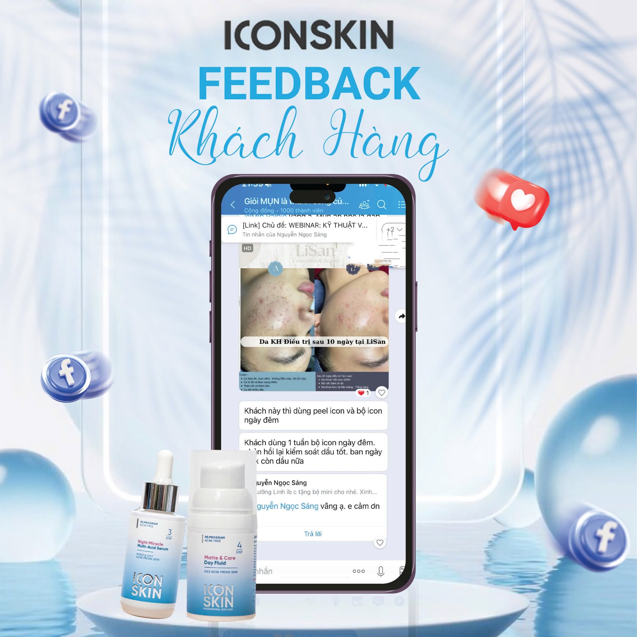 Kem dưỡng ngày cho da dầu, da hỗn hợp Icon Skin Matte & Care Day Fluid